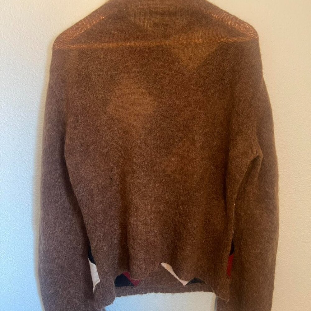 Authentic Burberry Women's Multi-Jumper Argyle Sweater - Picture 3 of 6